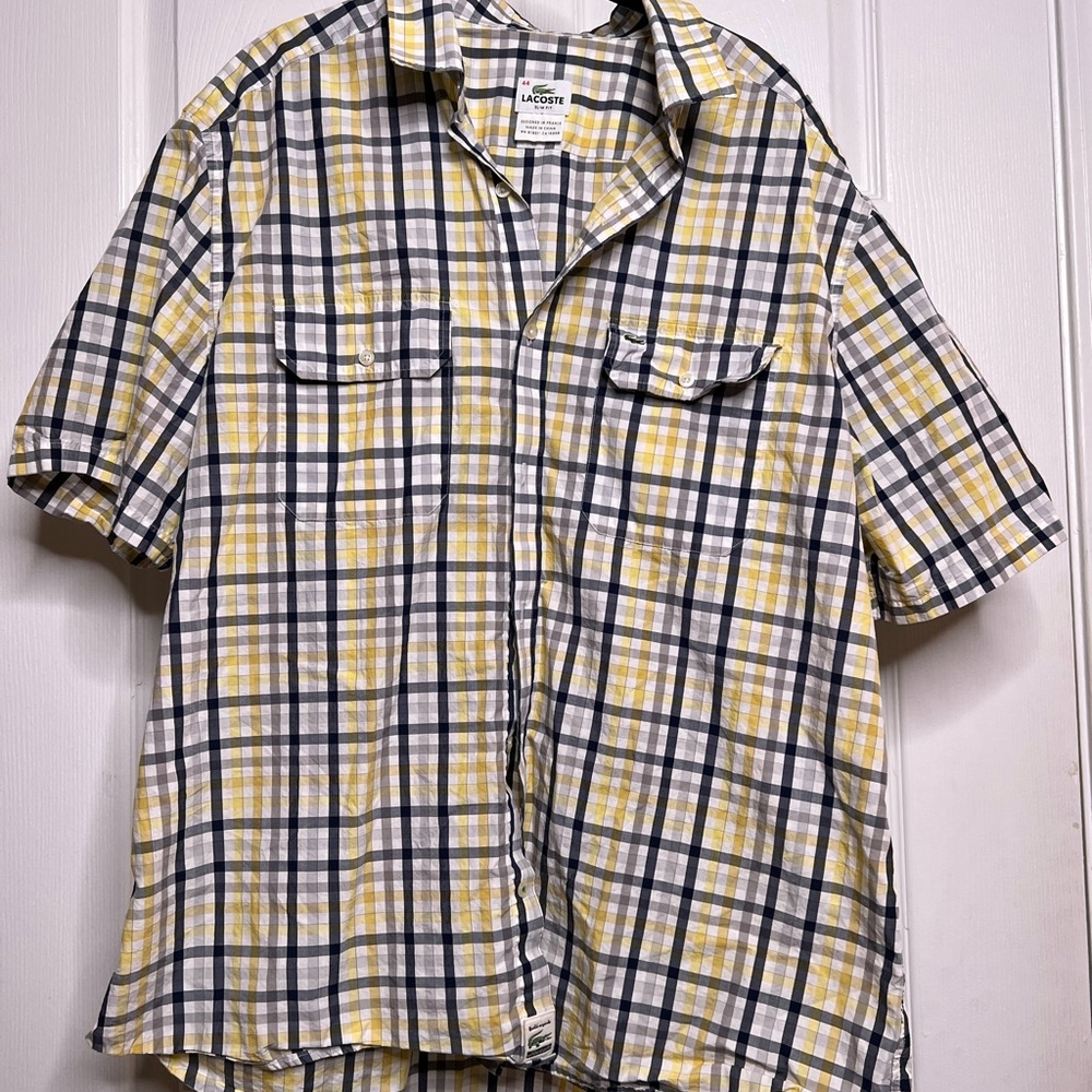 Short sleeve Lacoste button down -  XL / 44